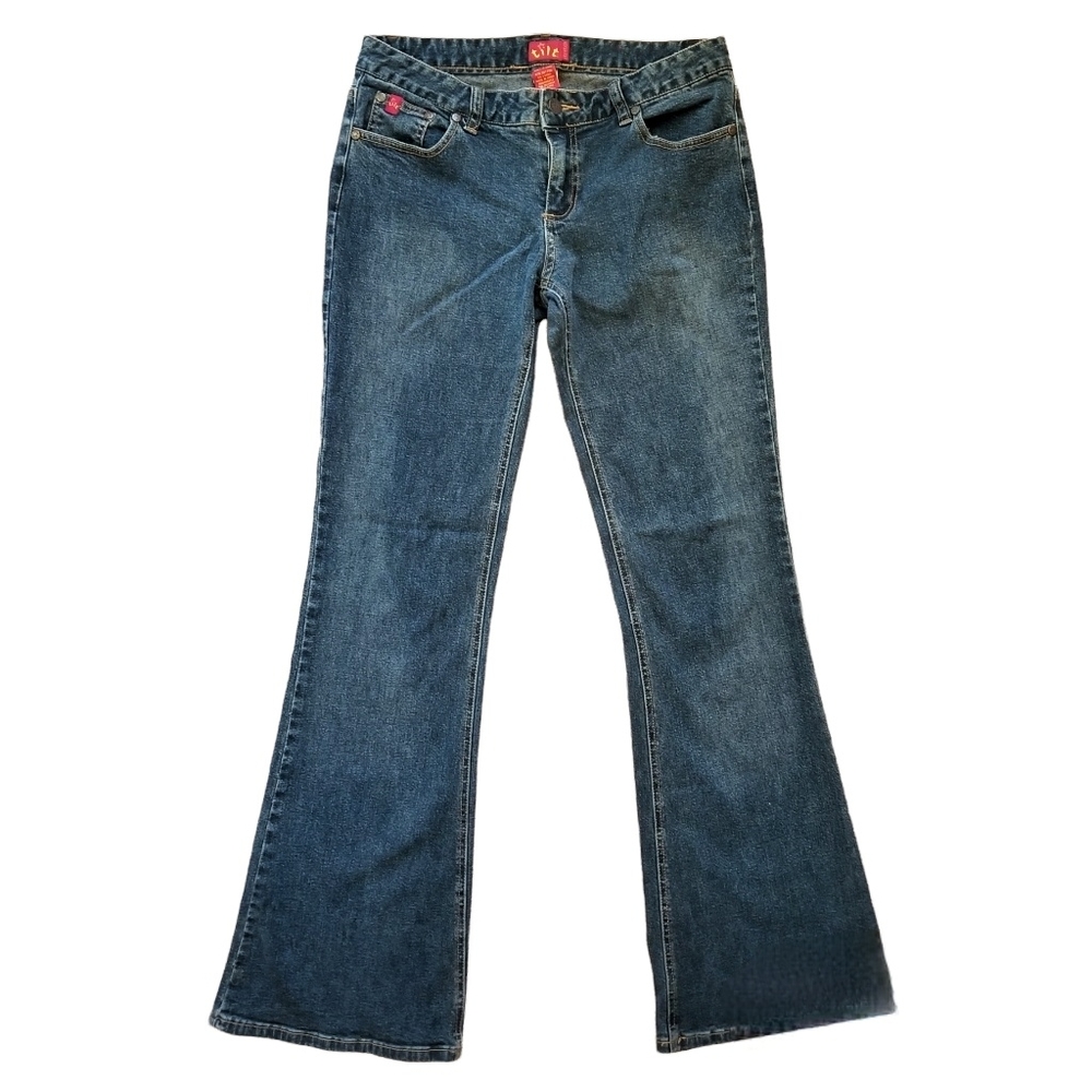 Tilt Flare Blue Jeans Juniors Size 7 Long